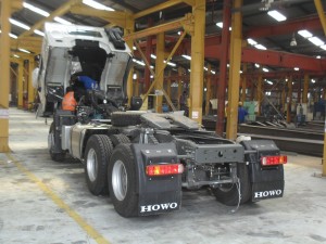 Howo Sinotruk assembly line at  Iron Products Industries (IPI), Ikotun, Lagos
