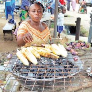 roasting corn