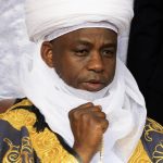 The new Sultan of Sokoto Saad Abubakar sits on his throne during his coronation ceremony in Sokoto, Northern Nigeria