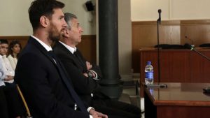 Messi and father