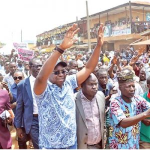 Fayose n d crowd