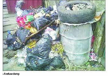 A refuse dump