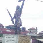 Iba’s statute at popular Beere round about, Ibadan