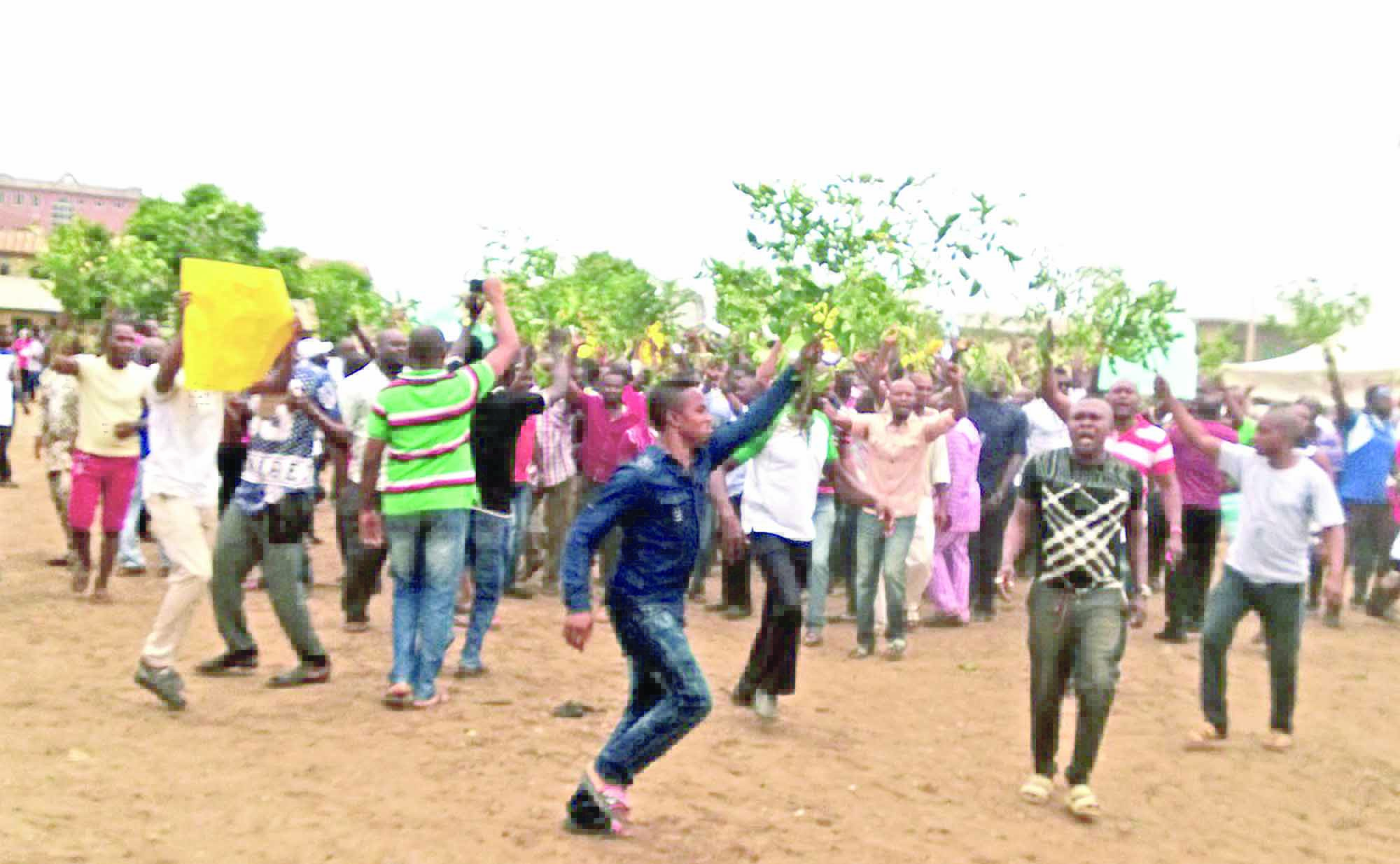 Youths at the rallycc
