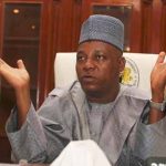 Borno state Gov. Kashim Shettima, speaks to the Associated Press
