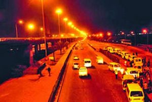 Lagos Marina at nightcc