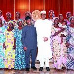 PRESIDENT BUHARI RECEIVES 21 CHIBOK SCHGIRLS