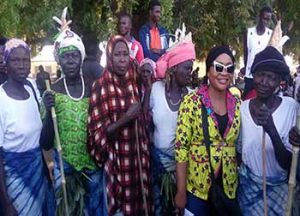 A female cultural group at the festival