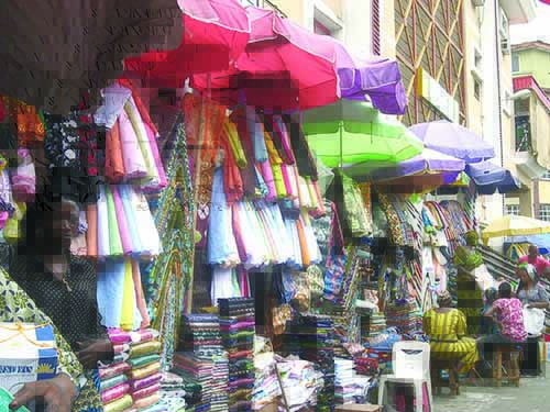 A textile market