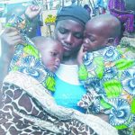 Child malnutrition pix 2 (Malnourished Taiwo and Kehinde with their mum