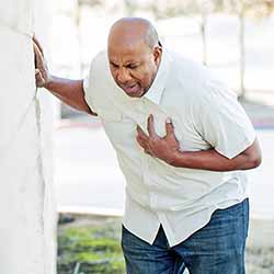 Man Having Chest Pains