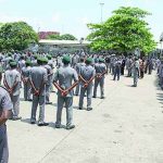 Customs officials in Lagos