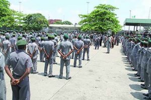 Customs officials in Lagos