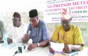 L-R Chief Emmanuel Ukaegbu, Shola Fakorede and Alaba Ayodele