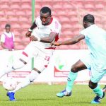 Bobby Clement of Rangers against Hussaini Isah of Niger Tornadoes copy