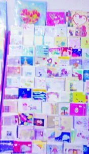 Greeting Cards on shelf