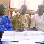 Left to right Mabunmi, Elder Odufeko and Alhaji Lawal at the meeting