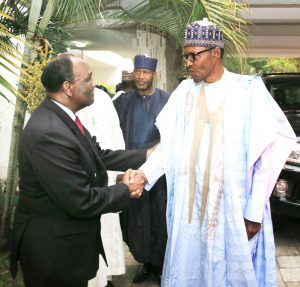 President Elect Gen Buhari and Yakubu Gowon