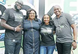 Head, Youth Segment, Etisalat Nigeria, Layi Onafowokan; Etisalat Brand Ambassador, Eniola Badmus; Manager, Teen Segment, Ife Oyeyipo and Director, Brand and Experience, Elvis Ogiemwanye