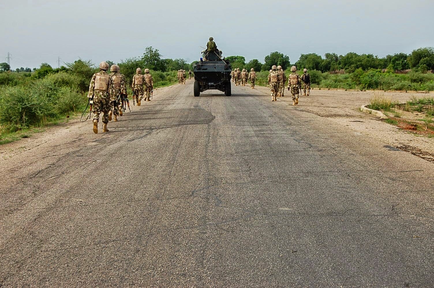 Troops advancing to retake Damboa