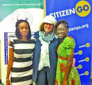 L-R Jackline Gandi, Salome Vander Wende and Akech Aimba alome pix