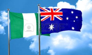58079678-nigeria-flag-with-australia-flag-3d-rendering