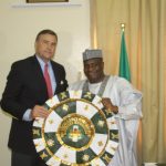 Governor Tambuwal representing a survnieur to US Ambassador 