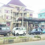 Razed filling station in Ejigbo area of Ado-Ekiti