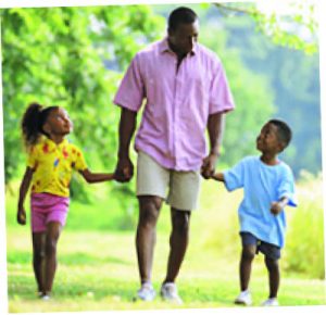 children with dad
