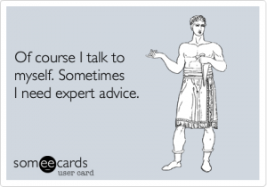 talking to yourself