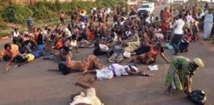 women protest