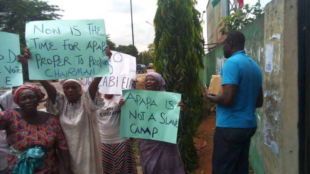 Apapa women protesting copy