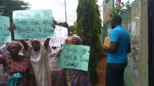 Apapa women protesting copy