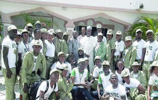 Some of the corps members in Yola