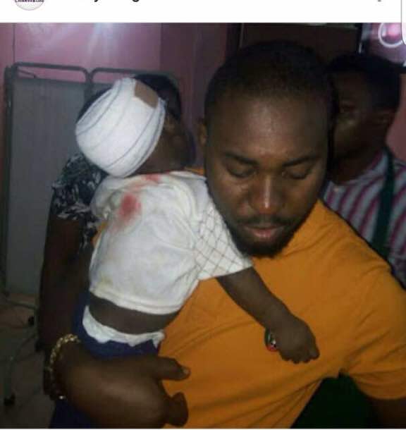the rescued 12months old baby and Promise Ominisan
