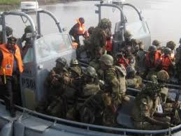 troops bursted