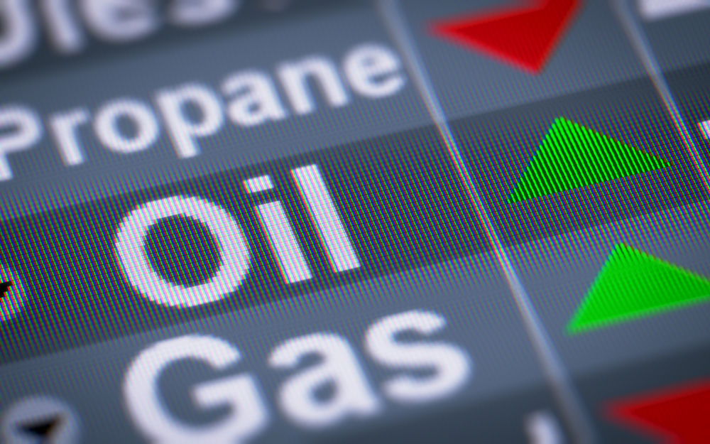 The Index of Oil. Up.