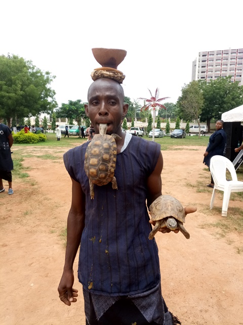 Gbagyi cultural display at 2017 International Day of Indigenous Peoples celebrations by FCT natives in Abuja