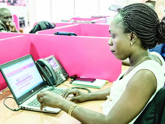 LADY WITH COMPUTER