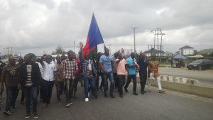 Protesting Ijaw Youths