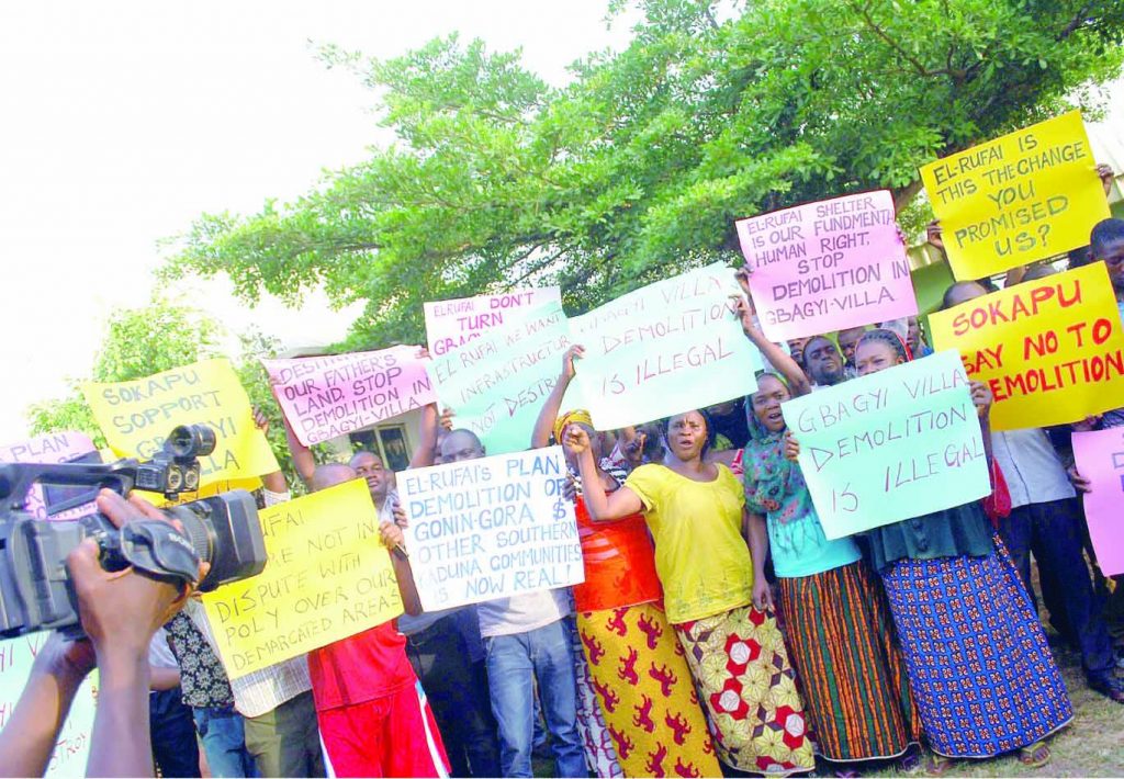 WOMAN PROTESTS