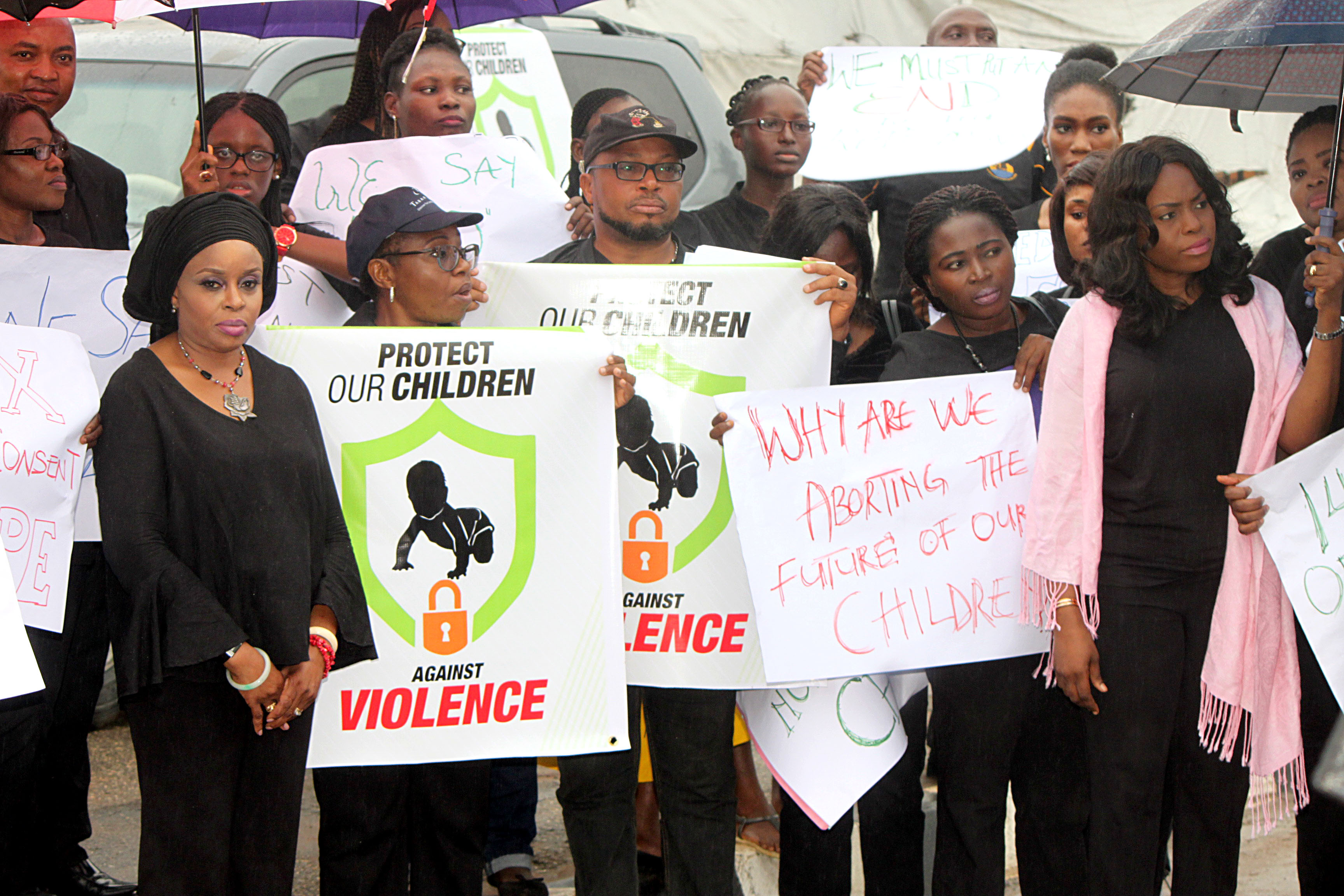 children rape protest