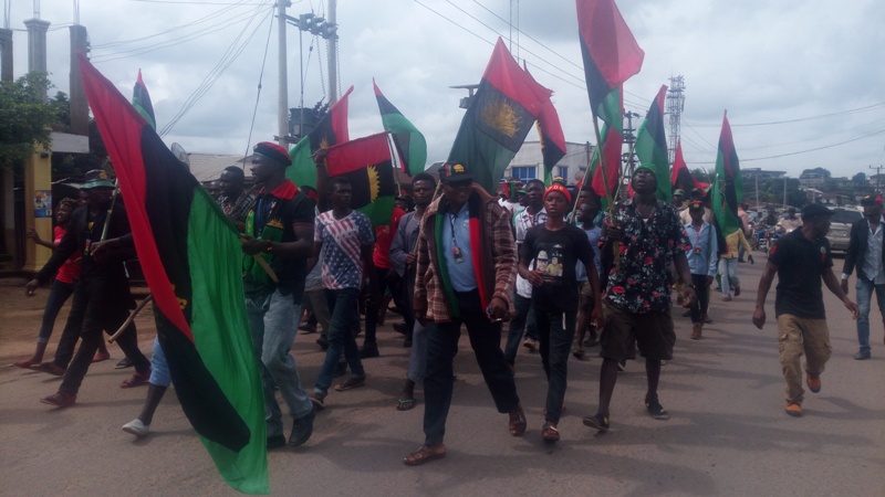 BSS Commanders matching through Afikpo roads