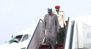 Muhammadu-Buhari-returns-from-Saudi-Arabia