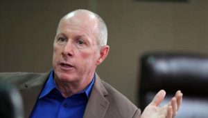 Egbin Power Plc’s CEO Dallas Peavey speaks during an interview with Reuters at his office in Ikorodu on the outskirts of Nigeria’s commercial capital Lagos