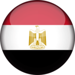 egypt flag-3d-round-250