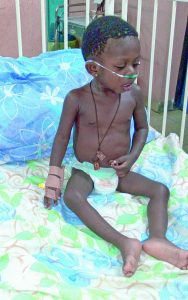 Baby Nelly in the hospital