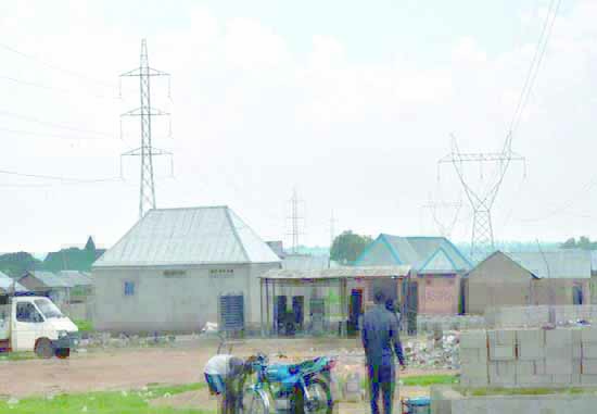 Buildings under high tension power lines