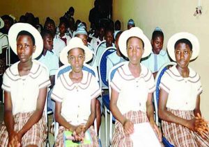 Front row are students of GSS Asokoro at the event