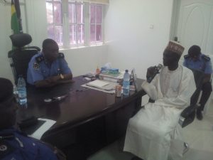 The NUJ Chairman and the CP during the courtesy call